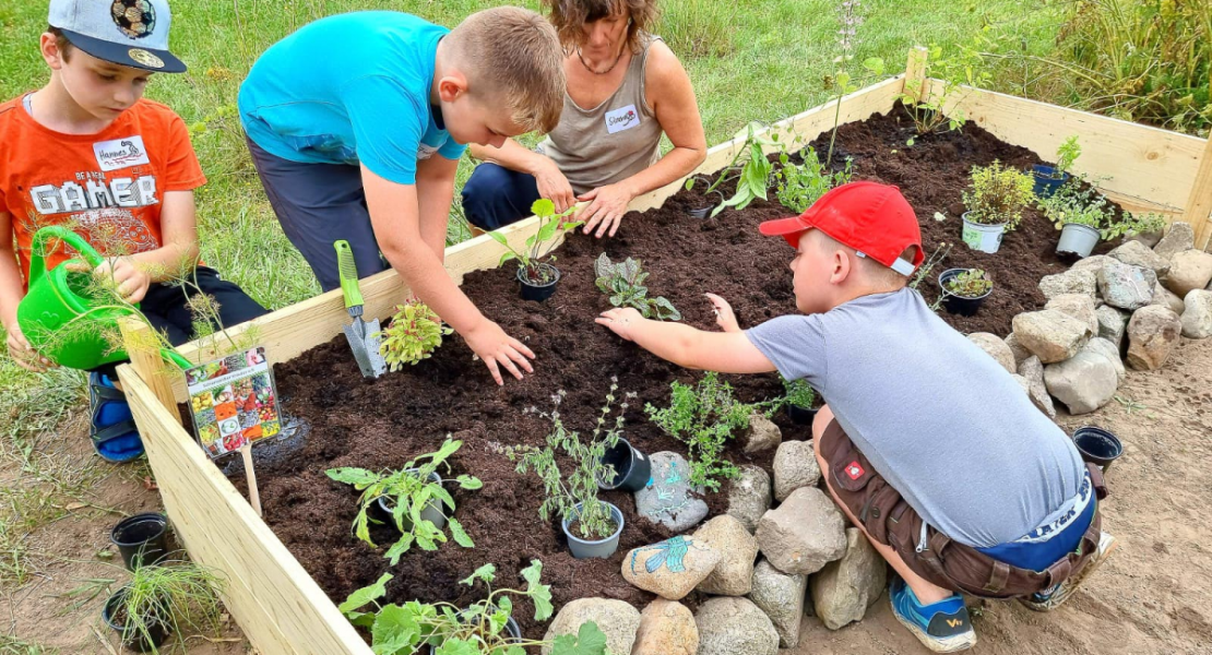 Gartenprojekt für Kinder gefördert von Tafel macht Kultur