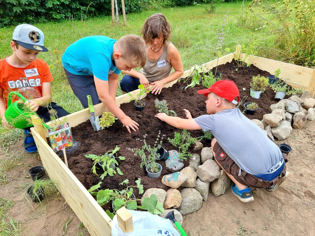 Gartenprojekt für Kinder gefördert von Tafel macht Kultur